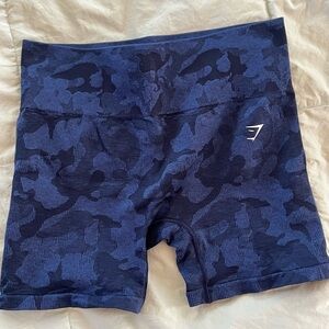 Blue Camouflage Gym Shorts